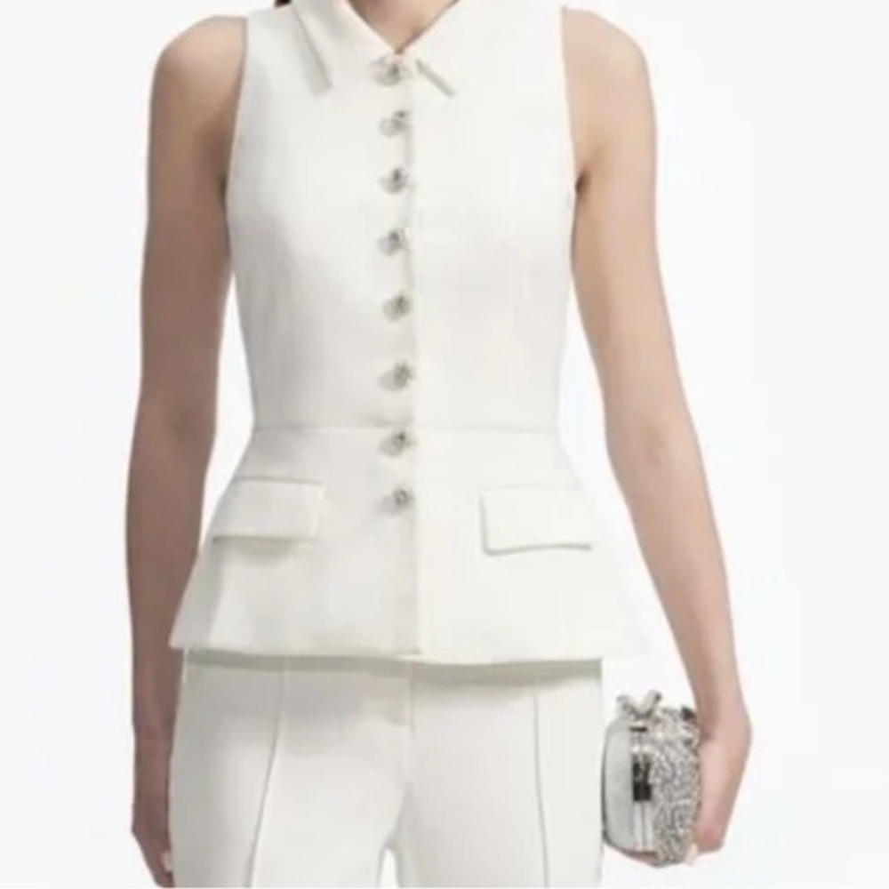 White Sleeveless Blouse – Elegant & Chic
